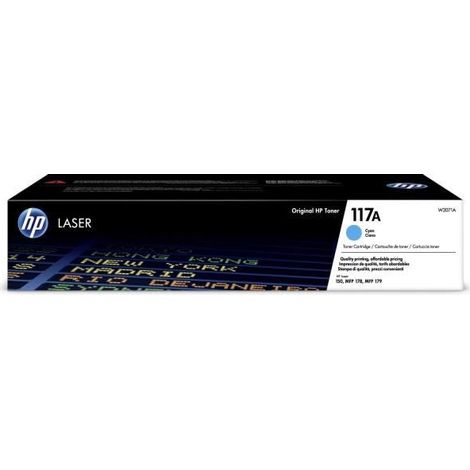 Toner hp 117a laser color 150a / 150nw / 178nw / 178nwg / 179fnw cian 700 paginas