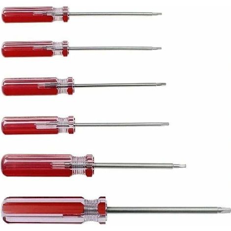 Lot de 6 tournevis magnétiques triangulaires (1,8 mm à 4,2 mm) - Compatibles avec les jouets et la réparation de piles. (1/5)