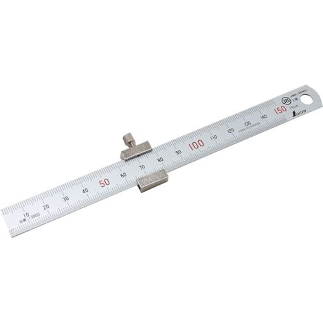 Règle avec butée 15 cm Shinwa 76751 (1/4)
