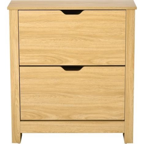 Meuble chaussure entrée. armoire à chaussures meuble d'entrée et couloir - 2 portes abattantes 2 compartiments