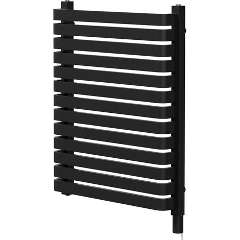 Empire Colore Matt Black 756mm x 600mm Vertical Electric Single Panel Radiator