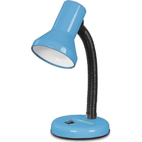 Lampe de bureau Esperanza E27 Alatair Bleu