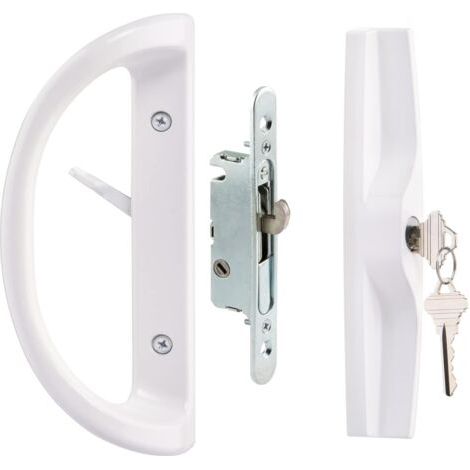 Fenêtre coulissante en aluminium avec serrure – Poignée réversible pour portes en bois et en aluminium – Installation facile et sécurisée