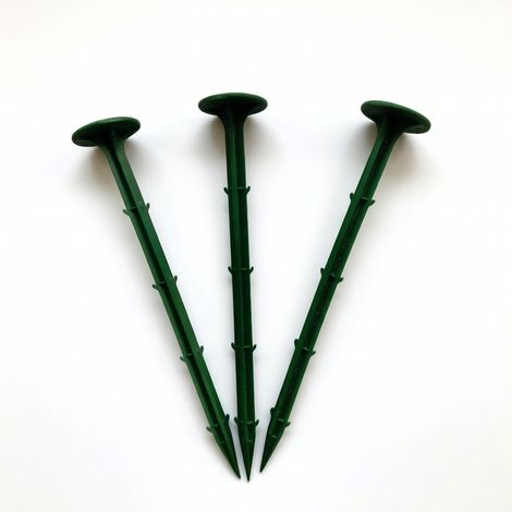 Piquet de fixation en plastique vert 10 pc modèle 8