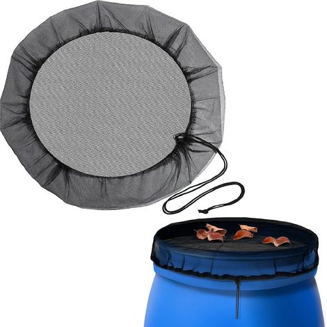 Rete protettiva per tinozza d’acqua – 100 cm – copertura a rete per serbatoio con coulisse – contro insetti e sporco – poliestere resistente (1/5)
