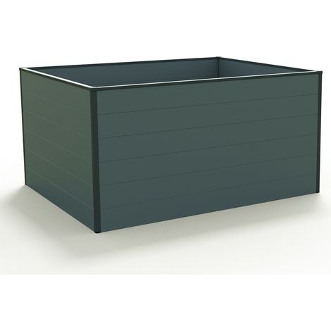 GFP Huerto urbano Jardinera Aluminio Christina - 150x119x77 cm - antracita (1/2)