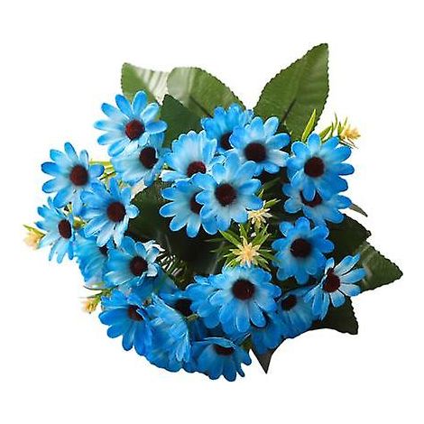 Fleur artificielle réaliste aux détails soignés, ne se fane pas, ne nécessite aucun arrosage, longue durée de vie. Accessoire photo, centre de table, décoration pour mariage et fête.bleu (1/5)