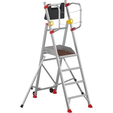 PROVOST - Plateforme individuelle roulante repliable en aluminium avec chaînette de sécurité