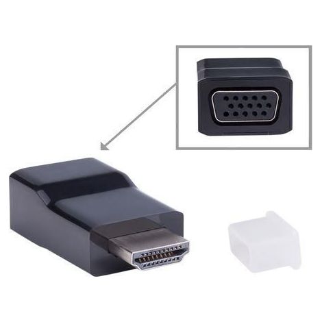 Adattatore video Gembird HDMI tipo A a 19 pin Maschio HD D-Sub a 15 pin (HD-15) Femmina (1/5)