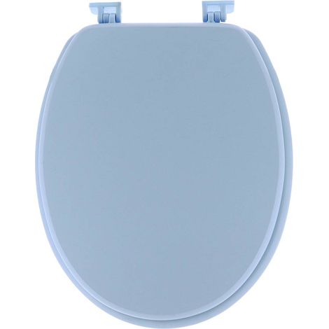 Wc-deckel mdf 18 zoll kunststoffbefestigungen - hellblau - Tendance
