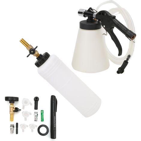 Kit de purge de liquide de frein pneumatique, outil de remplacement d'huile avec stylo testeur pour automobiles, remorques et camping-cars (1/5)