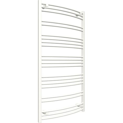 Scaldasalviette ad acqua calda bianco 553mm di altezza e 600mm di larghezza - 289 Watt - JAD555/600SXB