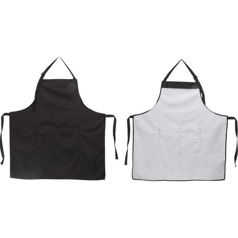 Tablier de cuisine imperméable pour adultes, sans manches, pour peinture et loisirs créatifs (noir) (1/5)