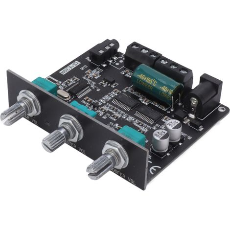 Carte d'amplificateur de puissance Bluetooth 2.1 canaux avec contrôle par application pour les aigus et les basses, module d'amplificateur Bluetooth 5.1 (1/5)