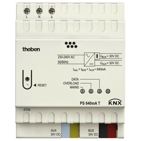 Theben Alimentation PS 640 mA T KNX noir fiable (1/2)