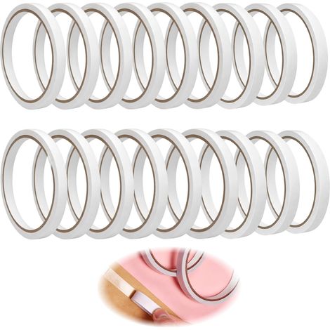 18 Rouleaux de Double Face Fin, 5 mm X 10y, Ruban Double Face Fin Extra Fort Pour Papier Bois MéTal Verre, Adhesif Double Face Pour Bricolage Bureau Scrapbooking (1/5)