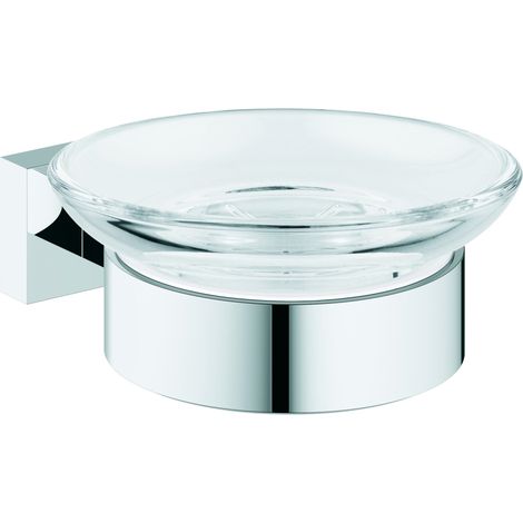Grohe Essentials Cube Jabonera con soporte mural Chrome, 40754001 (1/3)
