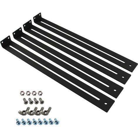 Lot de 2 supports de réparation de tiroir, kit de réparation de tiroir, kit de réparation de meubles de 33 à 61 cm pour bois/panneaux de particules/armoires (1/5)
