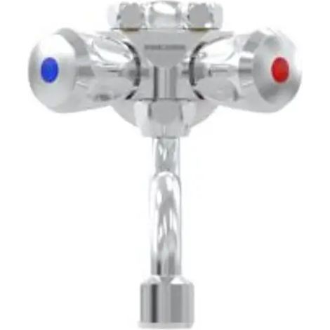 STIEBEL ELTRON Grifo de pared de dos mandos MAW para mini calentador instantáneo, 205620