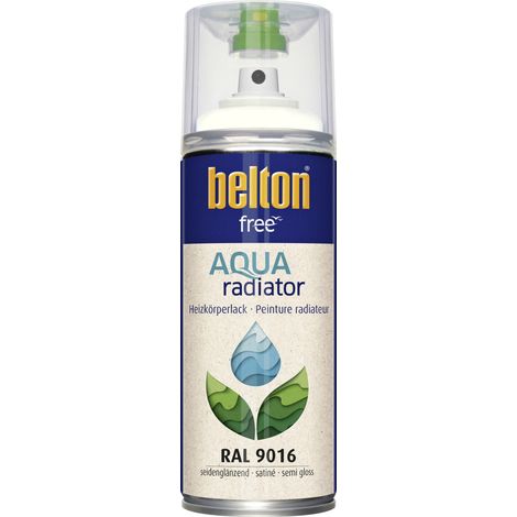 belton free Heizkörperlackspray 400 ml verkehrsweiß seidenglänzend Sprühlack (1/3)
