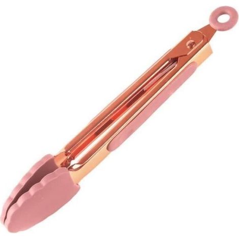 Pince de Cuisine - Noname - 21cm - Acier Inoxydable - Silicone - Rose (1/4)