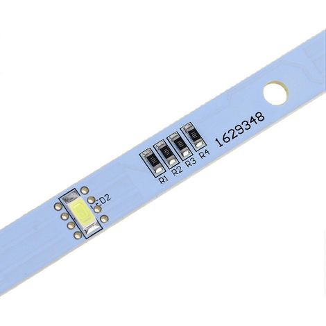 Lot de 4 bandes lumineuses LED pour compartiment congélateur, compatibles avec les réfrigérateurs Rongsheng/Hisense (référence MDDZ-162A 1629348). (1/2)