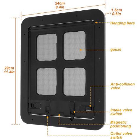 Dispositif de protection pour porte moustiquaire pour animaux de compagnie, porte coulissante pour chien avec verrouillage à 4 voies, chatière adaptée aux chatons, chiens et animaux de compagnie jusqu