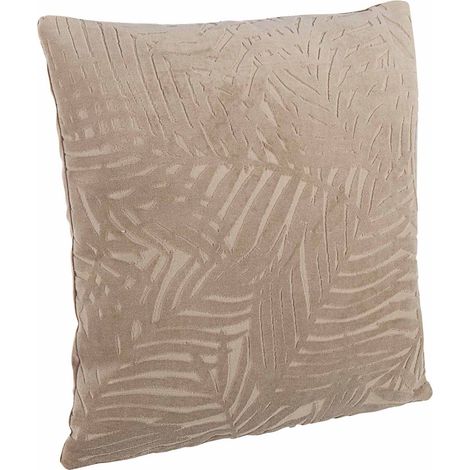 Sofakissen "Anitha" 45x45cm mit Samteffekt -Beige (1/5)