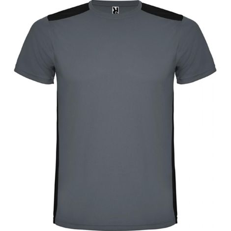 Camiseta deportiva de manga corta combinada en espalda y hombros DETROIT ROLY 16 Ebano/Negro