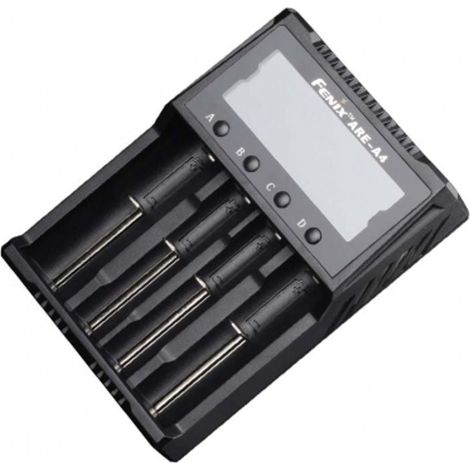 Chargeur fenix pour li ion 10440 14500 16340 18650 21700 26650 nimh aaaaac