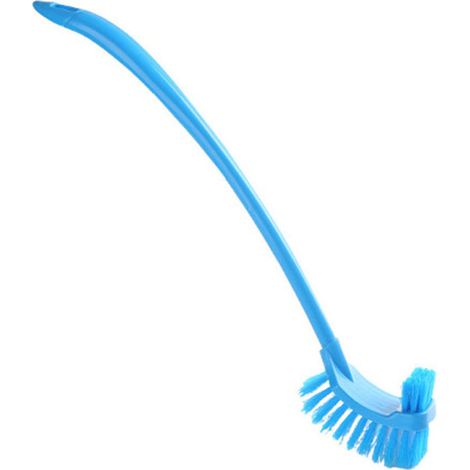 Brosse de toilette en plastique, double face multi-usages (1/5)