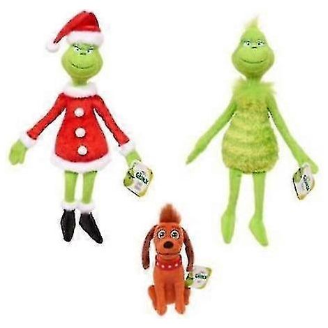 Peluche Grinch de Noël, le Grinch, le monstre vert en peluche douce, tirée du film « Comment le Grinch a volé les animaux en peluche ». (1/3)