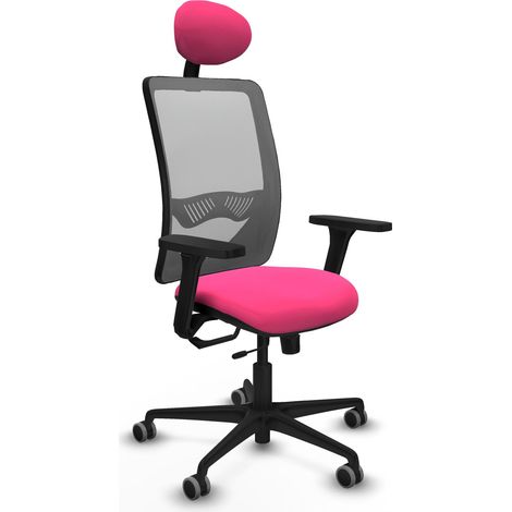 Sedia da ufficio piqueras y crespo Zulema rosa imbottitura ecopelle (1/2)