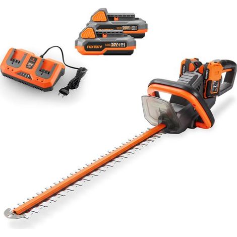 Tagliasiepi a batteria FUXTEC 40V FX-E2HSSET tagliaiepi elettrico con lunghezza di taglio di 61 cm Spessore di taglio di 26 mm 2 batterie Impugnatura girevole (1/5)