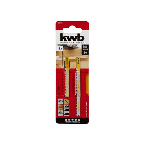 Kwb 2 lame per seghetto alternativo 100/80 per legno taglio fine Hcs gambo universale by Einhell (1/3)
