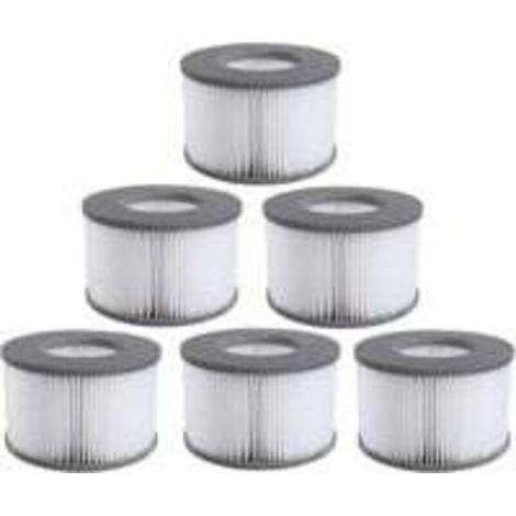 UlisemLot de 6 cartouches filtrantes de rechange pour piscine gonflable Mspa, jacuzzi Ruikalucky