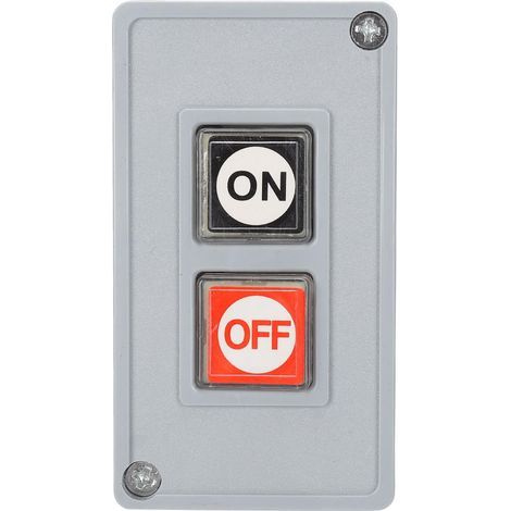 Interrupteur à bouton-poussoir pour ouvre-porte de garage commercial, barrière de sécurité, commande à 2 positions TPB-2 250 V CA (1/5)