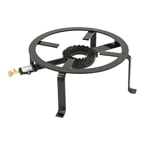 FORNELLONE A GAS TONDO D 50 CM 4 PIEDI PER CAMPEGGIO BRUCIATORE IN GHISA (26509) (1/2)