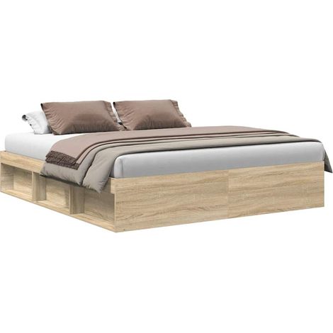 Maison Exclusive - Bettgestell Sonoma-Eiche 180x200 cm