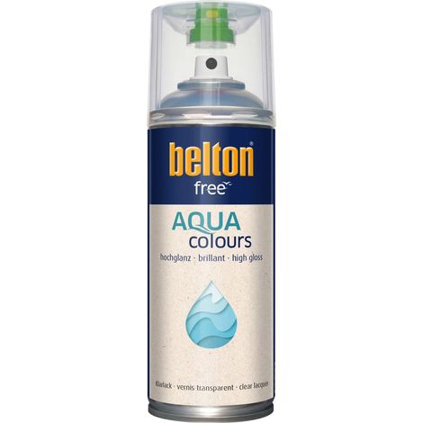 belton free Lackspray AQUAcolours 400 ml Klarlack hochglanz Sprühlacke