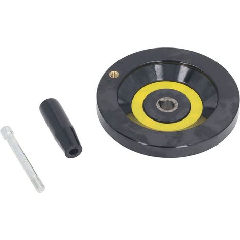 Volant Manivelle 16x160mm avec Poignée Détachable Volant Rétro pour Machines de Fraisage et de Rectification
