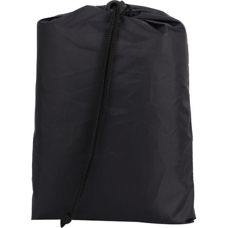 Housse de protection anti-poussière de meubles de couverture de lit pliante portative noire pour l'usage extérieur d'intérieur102x33x104 cm (1/5)