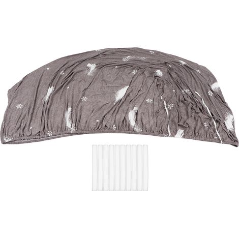 Housse de Canapé Extensible 3 Places Polyester Doux Protège-Meuble Anti-Rayures avec Sangles de Fixation Lavable (1/5)