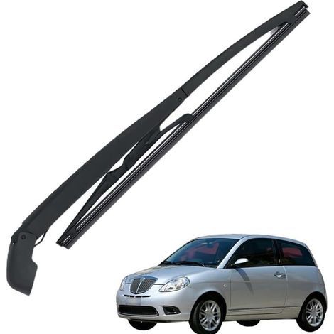 Lntyq Bras Essuie Glace Arrière et Balai Essuie Glace, Arrière de Bras d'Essuie-Glace en Caoutchouc Naturel Toutes Saisons Kit Remplacement pour Lancia Ypsilon 2003-2013 (1/5)