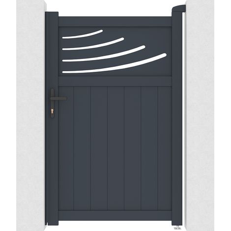 Portillon aluminium 1m HALTI 100x160cm GRIS