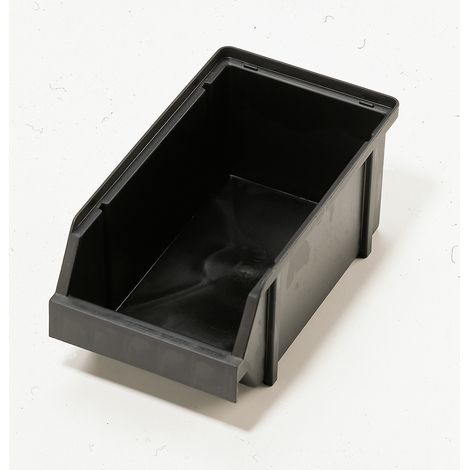 raaco 109314 ESD Lagersichtbox 4-280 (B x H x T) 125 x 101 x 228 mm Schwarz 1 St.