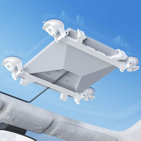 Support avec design réglable et ventouses puissantes - Fixation flexible pour fenêtre de voiture, toit coulissant et camping-car (1/5)