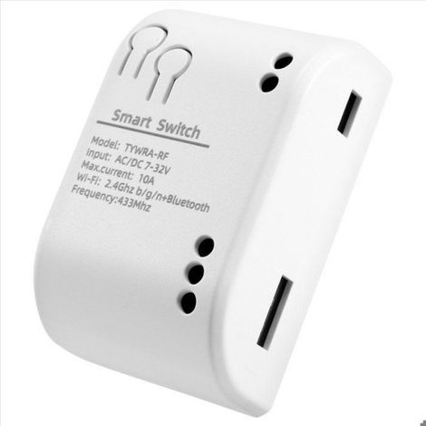 1CH RF Commutateur Intelligent 7 32V AC DC WIFI Tuya TéLéCommande 433 Interrupteur de LumièRe 10A Rele Relais Autobloquant (1/4)