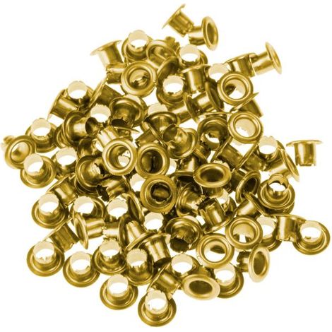 EXTOL Ösen, 100er-Set, goldmessingfarben 10261