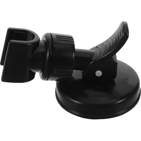 Support de douche à ventouse noir pour salle de bain, support de douche amovible pour fixation murale, sans (1/5)